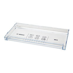 Freezer drawer panel (lower with pictograms) 430x205mm Bosch