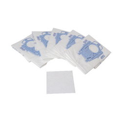 Microwave Bag Set (5 pcs.) MEGAfilt SuperTEX Type P + Filter Outlet. BBZ52AFP2 for Bosch Vacuum Cleaner