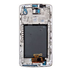 Display with touchscreen and front. case for mobile. phone D855 G3 LG white (OR)