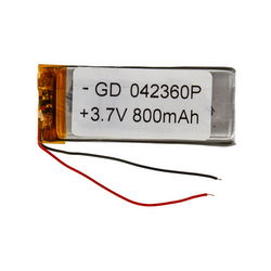 Полимерный аккумулятор GD 042360P 3,7V 800mAh 22x58x??mm