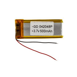 Полимерный аккумулятор GD 042048P 3,7V 500mAh 20x49x??mm