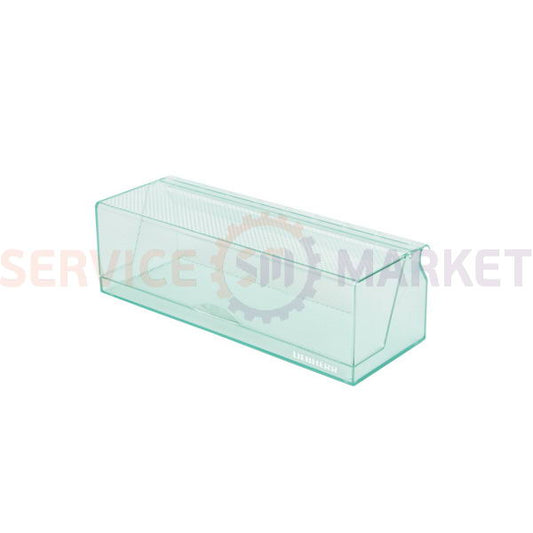 Door shelf (upper, large) with lid for refrigerator 290x110x95mm (with logo) Liebherr