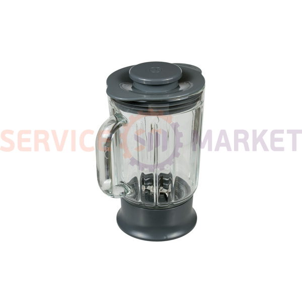 Blender bowl assembly 1200ml (glass) for kitchen. com. Kenwood gray (accessory)