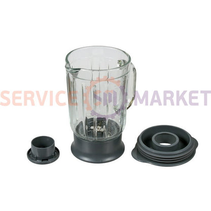 Blender bowl assembly 1200ml (glass) for kitchen. com. Kenwood gray (accessory)