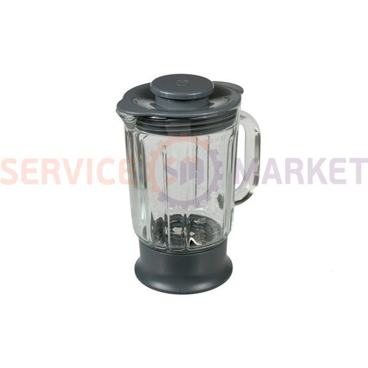 Чаша блендера в сборе 1200ml (стекло) для кух. комб. Kenwood серый (аксессуар)