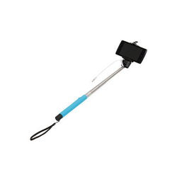 Selfie monopod Z07-5S L=230-975mm wired connection blue handle
