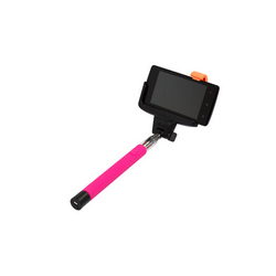 Selfie Monopod Z07-5 L=235-1060mm Bluetooth Connect Pink Handle