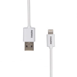 USB data cable (Lightning) Remax L=1000mm for mobile phones iPhone 5 Apple white