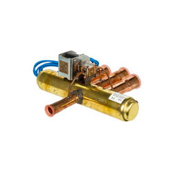 4-way valve DHF-20 (inlet 1/2" ODF, outlet 3/4" ODF) for air conditioner