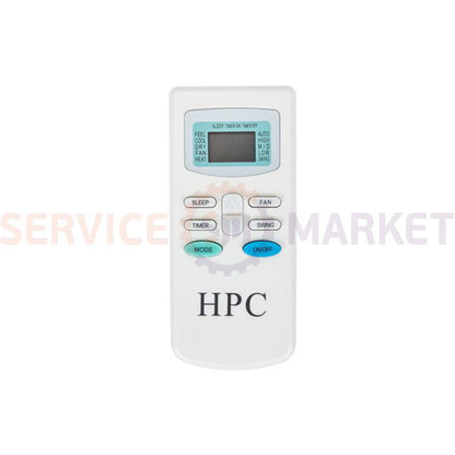 Remote control for HPC air conditioner