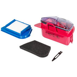 Dust container assembly for Rowenta vacuum cleaner red