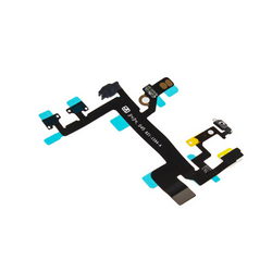 Шлейф с кнопками вкл., боковыми клавиш. и микрофоном для телефона iPhone 5S Apple