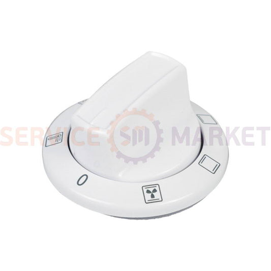 Ручка регулировки режимов духовки для плиты Beko белый