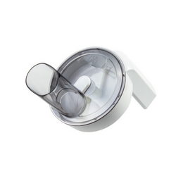 Vegetable cutting attachment housing assembly for Bosch food processor