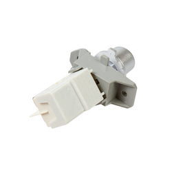 Network button with decorative button "network" for washing machine Beko silver