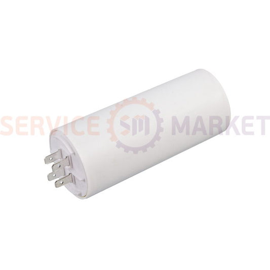 Starting capacitor for washing machine 60uF 450V CBB60 50x112mm under nut (4 terminals) Mondo