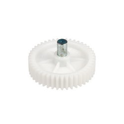 Gear with shaft for meat grinder D=80, H=18, Z=43 (shaft D=12x66 hexagon)