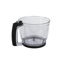 Chopper bowl 1250ml with handle and base for blender DEX black