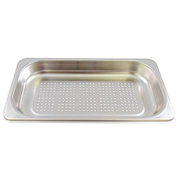 Perforated baking tray stainless steel 1/3 HZ36D533G 325x176x40mm for Bosch oven