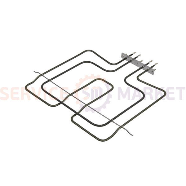 Upper heating element (grill) for oven 2400W (900W+1500W) 230V B=365mm L=375mm Whirlpool