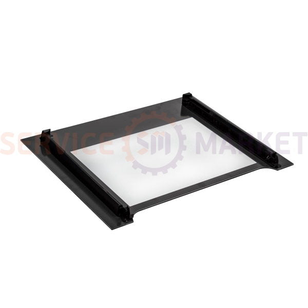 External door glass (with fastening) for oven 595x465mm Electrolux
