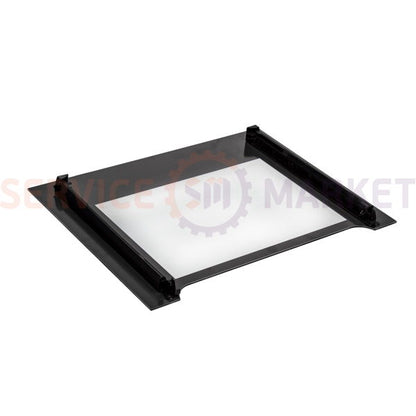 External door glass (with fastening) for oven 595x465mm Electrolux