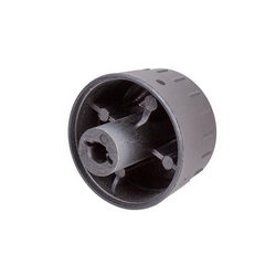 Temperature control knob for Zanussi oven silver