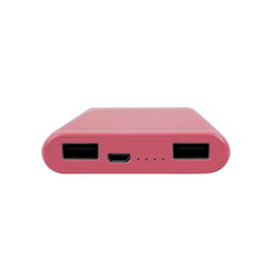 External battery GOLF D80GB Li-Polymer 2xUSB 5V 8000mAh 136x70x16mm for mobile phone pink