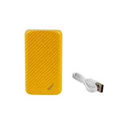 Внешняя АКБ GOLF G20 Li-Polymer 2xUSB 5V 16000mAh 125x70x28mm для моб. тел. желтый
