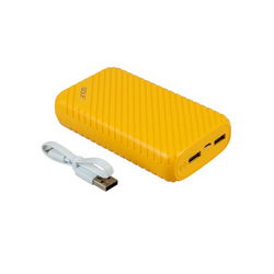 External battery GOLF G20 Li-Polymer 2xUSB 5V 16000mAh 125x70x28mm for mobile phone yellow