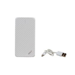 Внешняя АКБ GOLF G18 Li-Polymer USB 5V 5000mAh 134x68x10mm для моб. тел. белый