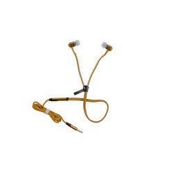 Гарнитура для моб. телефона Zipper (разъем 3.5mm) 32 Ohm 3mW L=1100mm золотистый