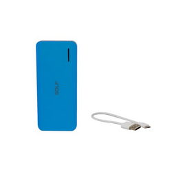 Внешняя АКБ GOLF GF-209 Li-Polymer 2xUSB 5V 13000mAh 141x63x23mm для моб. тел. голубой