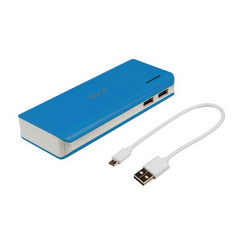 External battery GOLF GF-209 Li-Polymer 2xUSB 5V 13000mAh 141x63x23mm for mobile phone blue