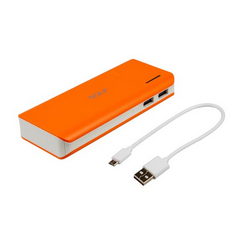 External battery GOLF GF-209 Li-Polymer 2xUSB 5V 13000mAh 141x63x23mm for mobile phone orange