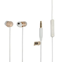 Headset for mobile phone Xiaomi AIR JNEJ01JY (3.5mm jack) 32 Ohm 5mW L=1250mm white / gold
