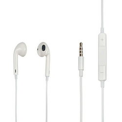 Headset for mobile phone I-Phone G5 (3.5mm jack) L=1120mm white