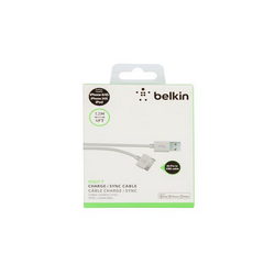 USB data cable (30pin) Belkin L=1200mm for mobile phones iPhone 4S Apple white