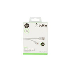 USB data cable (Lightning) Belkin L=1200mm for mobile phone iPhone 5S Apple white