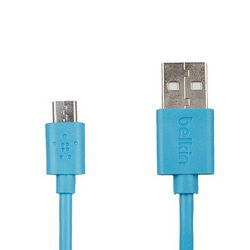USB data cable (Micro USB) Belkin L=1200mm for mobile phones blue
