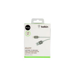 USB data cable (Micro USB) Belkin in braid L=1200mm for mobile phones silver