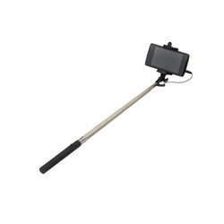 Selfie monopod SELFIE STICK L=205-900mm wired connection black handle