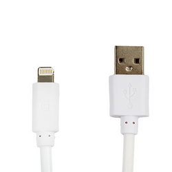 USB data cable (Lightning) Griffin L=1000mm for mobile phone iPhone 5S Apple white