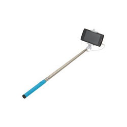 Selfie stick SELFIE STICK L=205-900mm wired connection blue handle