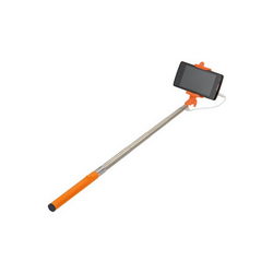 Selfie stick SELFIE STICK L=205-900mm wired connection orange handle