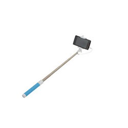 Selfie stick SELFIE STICK L=200-780mm with push button wired connection blue handle