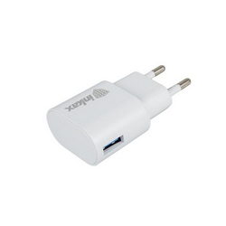 Charger Inkax CD-08 (input 220V output USB 5V 1A) + USB/Micro-USB cable for mobile phone white
