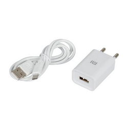 Charger CH-P002 (input 220V output USB 5V 2A) + USB/Micro-USB cable for Xiaomi mobile phone white