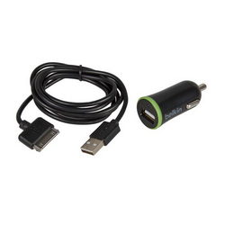 Зарядное устр. автомоб. Belkin (вх.12V вых. USB 5V 2.1A) + кабель USB/Lightning для моб. тел. черн.