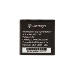 Аккум. батарея PAP3500 DUO Li-Polymer 3.7V 1700mAh для моб. тел. Prestigio